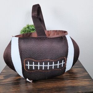 Football Mesh Easter Gift Basket Bag Handle Dan Dee Collector's Choice